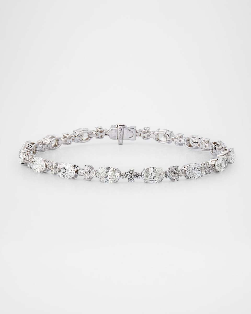18K White Gold Diamond Tennis Bracelet
